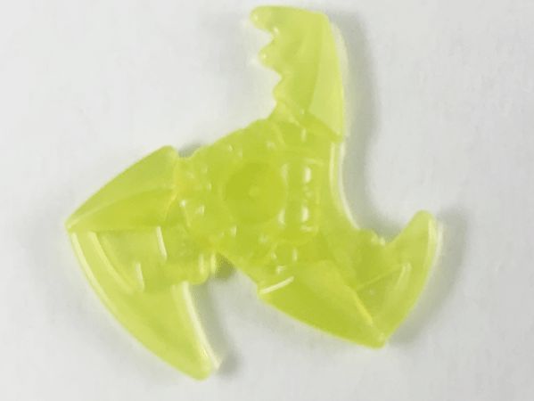 Arma Shuriken com efeito de energia residual Neon Verde