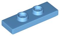 Placa Modificada 1x3 Medium Blue