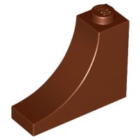 Tijolo com arco invertido 1x3x2 Marrom