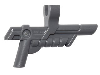Arma de Fogo Blaster com Clip Cinza Escura
