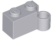 Tijolo de Dobradiça 1x4 Base Cinza Claro