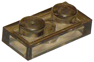 Placa 1x2 Translúcida Escura