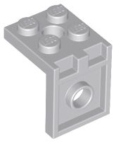 Suporte 2x2 - 2x2 com dois furos Cinza Claro