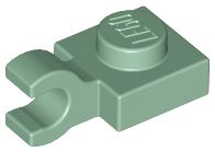 Placa Modificada 1x1 com Clip Horizontal Sand Green