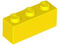 Tijolo 1x3 Amarelo