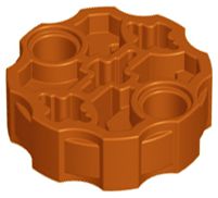 Barril de Arma de Fábrica de Herói com 2 Furos de Pino e 3 Furos de Eixo Dark Orange