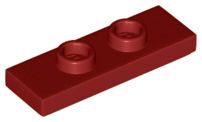 Placa Modificada 1x3 Dark Red