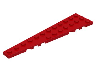 Placa 12x3 esquerda Vermelha