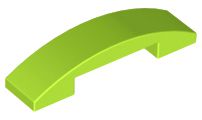 Tijolo Curvado 4x1 Verde Limão
