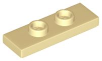 Placa Modificada 1x3 Bege