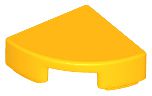 Placa redonda 1x1 de 1/4  Laranja Brilhante