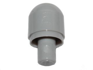 Barra com Extremidade Formato Capa de Lâmpada Cinza Clara