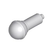 Microfone Cinza Claro