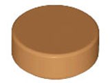 Placa Lisa Redonda 1x1 Medium Nougat
