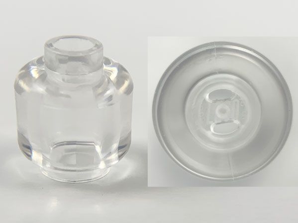 Cabeça de Minifigura Translúcida