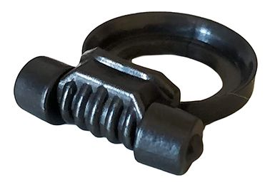 Regulador de respiração de minifigura cinza escuro perolado