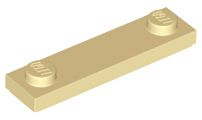 Placa Modificada 1x4 Bege