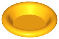 Prato 3x3 Laranja Brilhante