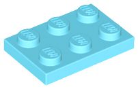 Placa 2x3 - Medium Azure