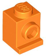 Tijolo Modificado 1x1 Laranja