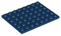 Placa 6x8 Azul Escura
