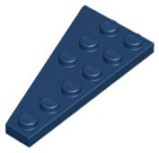 Placa 6x3 direita azul escura