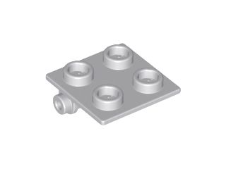 Dobradiça 2x2 parte superior Cinza Clara