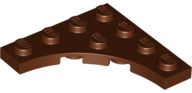 Placa Modificada 4x4 com contorno curvo Marrom