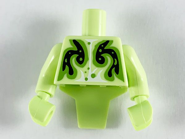 Torso Curto Modificado com Armadura Verde Amarelada