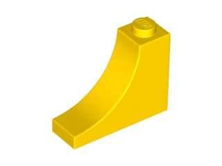 Tijolo com arco invertido 1x3x2 Amarelo