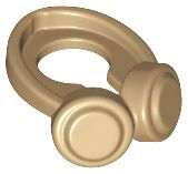 Fones de ouvido Bege Escuro