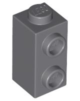 Tijolo Modificado 1x1x1 2/3 Cinza Escuro