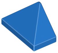 Inclinação tripla 45 2x1 Azul