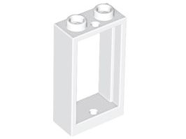 Janela 1x2x3 frente plana - Branca