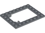 Placa modificada com moldura de porta de armadilha 6x8 Cinza Escura