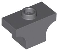 Tijolo com arcos 1x2 Cinza Escuro