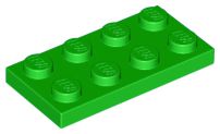 Placa 2x4 Verde Brilhante