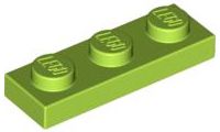 Placa 1x3 Verde Limão
