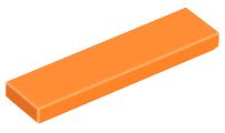 Placa Lisa 1x4 Laranja