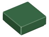 Placa Lisa 1x1 Verde Escura