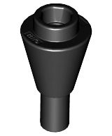 Cone Invertido com barra Preto