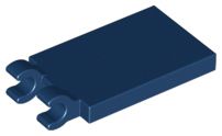 Placa Modificada 2x3 com clip Azul Escura
