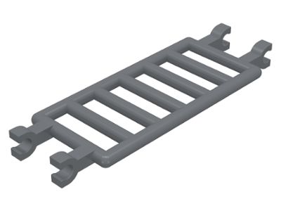 Escada 7x3 com clips cinza escura