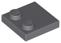 Placa Modificada 2x2 Cinza Escura