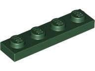 Placa 1x4 Verde Escura