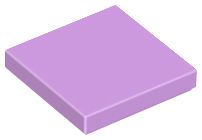 Placa Lisa 2x2 Medium Lavender