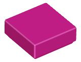Placa Lisa 1x1 Magenta