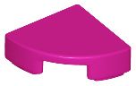 Placa redonda 1x1 de 1/4 Magenta