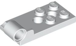 Placa 2x4 com encaixe para pino Branca