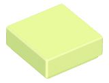 Placa Lisa 1x1 Yellowish Green